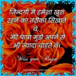 Heart touching Miss u papa status in hindi after death